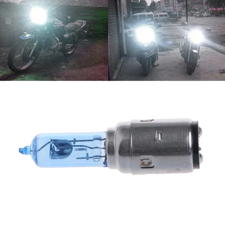  Motorcycle DC 12V 35W BA20D Headlight Bulb