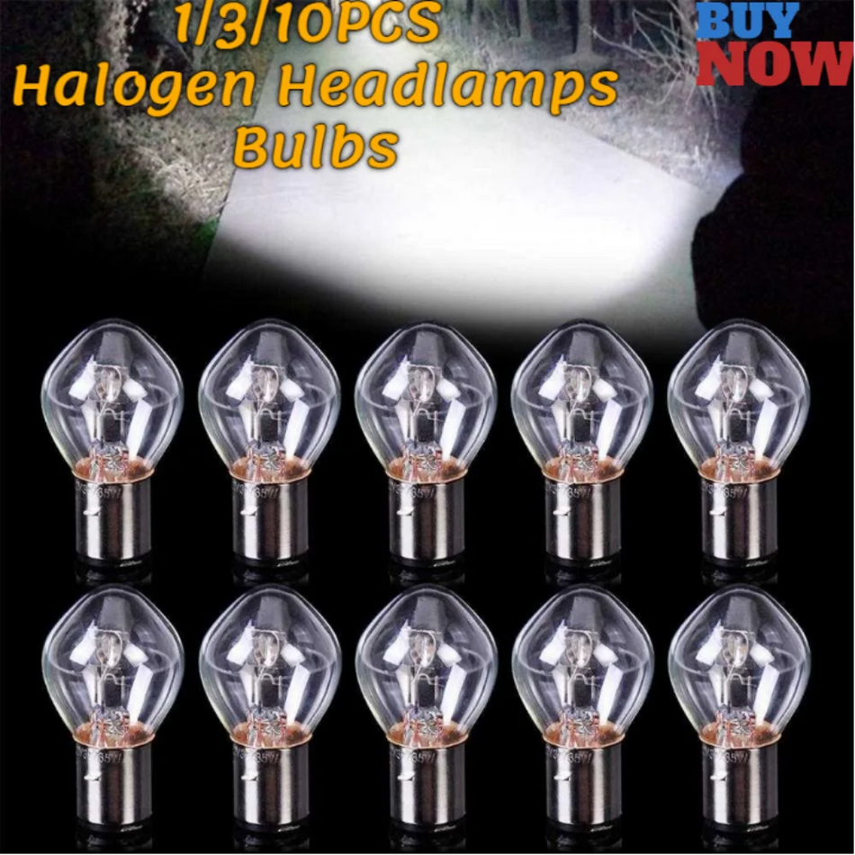   BA20D High Brightness LED Bulbs - 12V 35/35W Amber