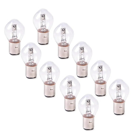   BA20D High Brightness LED Bulbs - 12V 35/35W Amber
