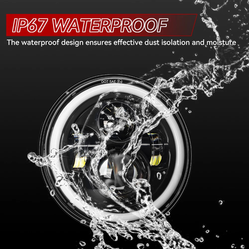   7-Inch LED Motorcycle Headlight