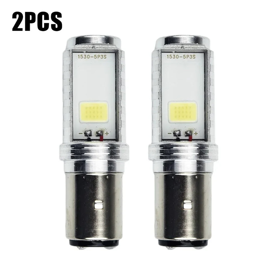   2pcs BA20D Headlight Bulb H6 Motorcycle LED Headlight Lamps
