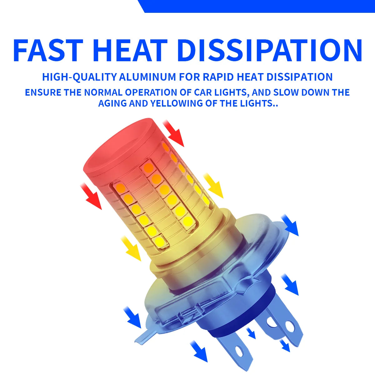   KEVANLY BA20D H6 P15D H4 HB2 9003 LED Motorcycle Headlight Bulbs