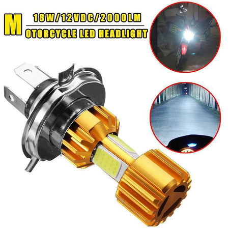   1pcs 12V High Quality H4/HS1 H6/BD20D 18W LED Motorcycle Headlight Bulb