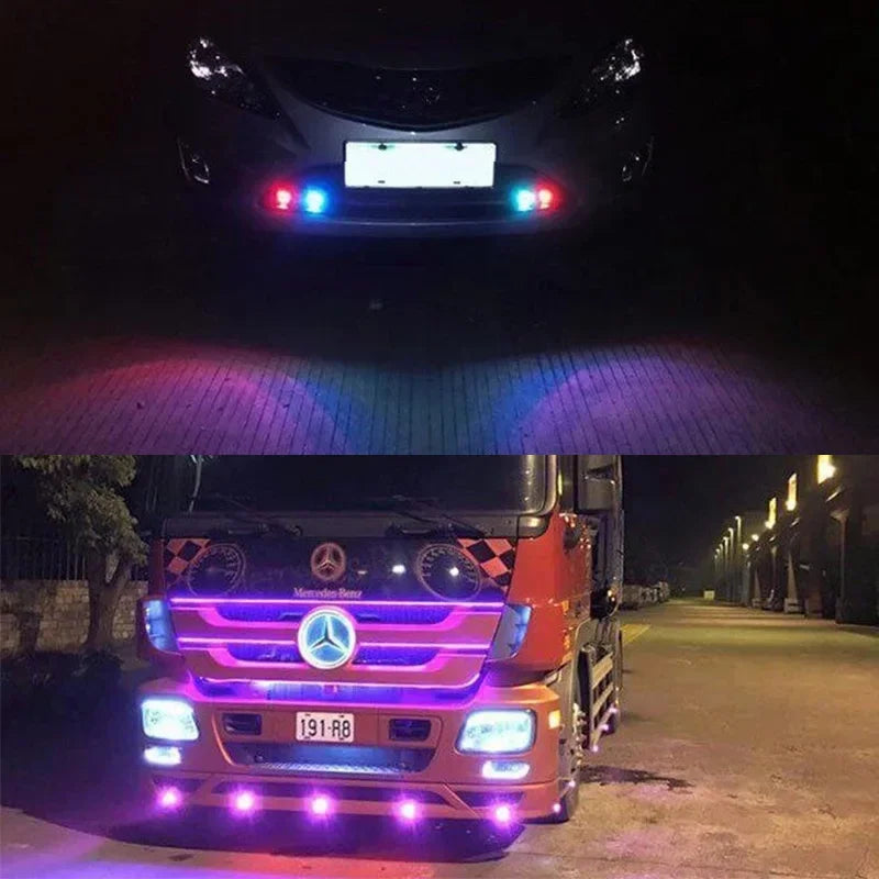   2Pcs Universal Car Motor Eagle Eye DRL LED Lamps
