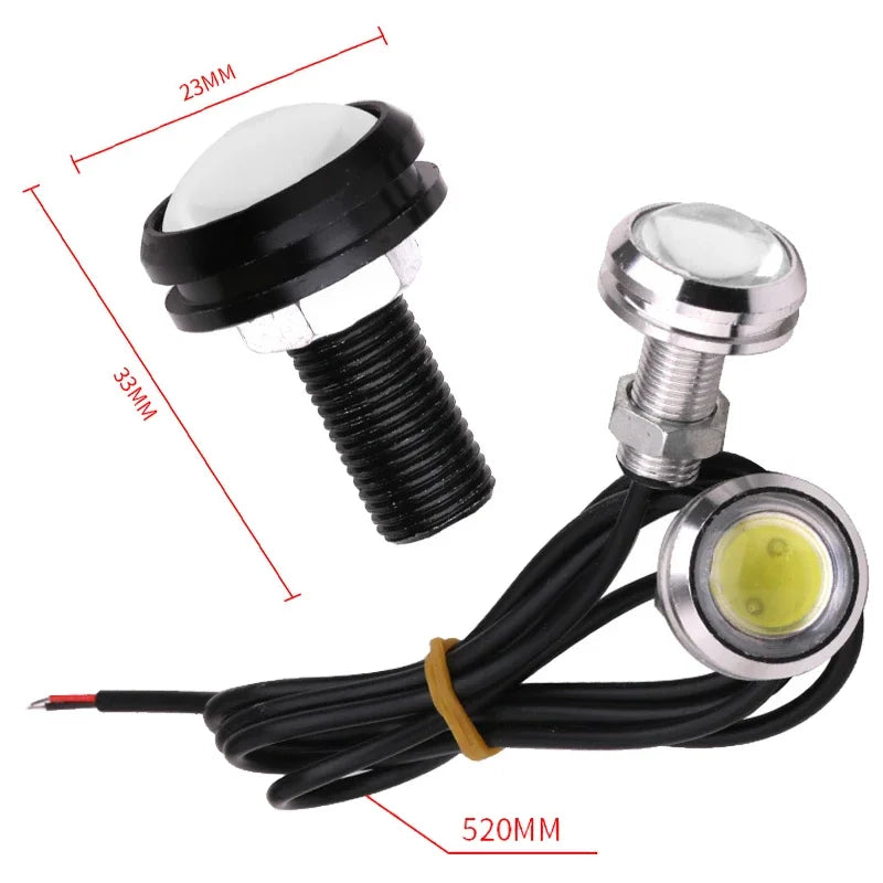   2Pcs Universal Car Motor Eagle Eye DRL LED Lamps