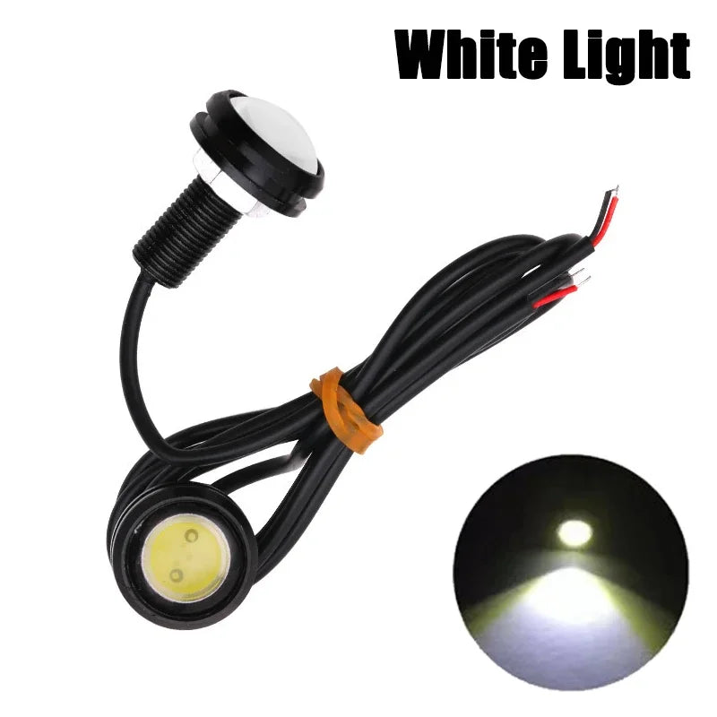   2Pcs Universal Car Motor Eagle Eye DRL LED Lamps
