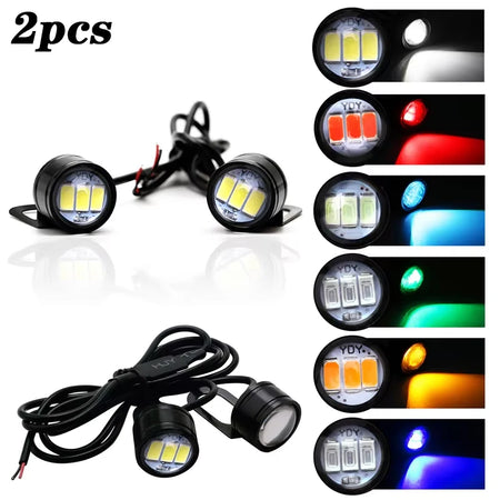   2X LED Motorcycle Strobe Light - Blue Eagle Eye Fog Lamp