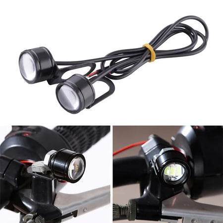   2X LED Motorcycle Strobe Light - Blue Eagle Eye Fog Lamp