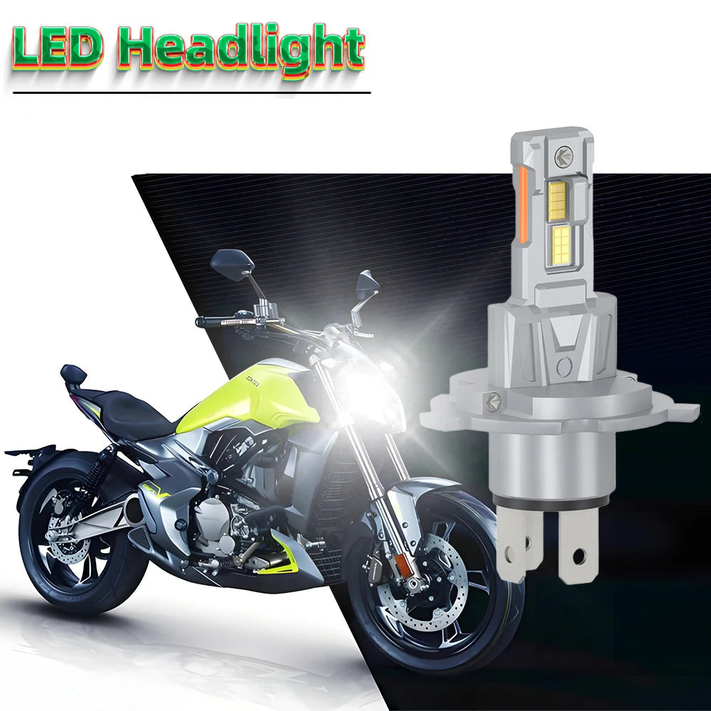   1PC H1 H4 H7 H11 Super Bright Motorcycle LED Headlight Bulb 18000LM
