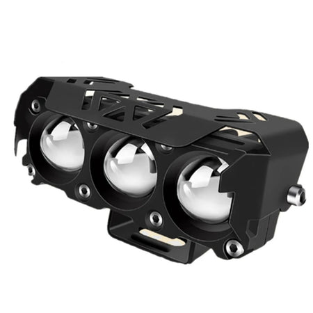   3 Lens Super Bright LED Motorcycle Headlights