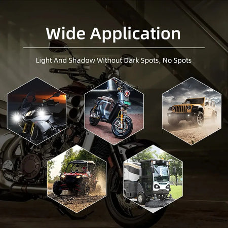   18 LED Super Bright Motorcycle Headlight