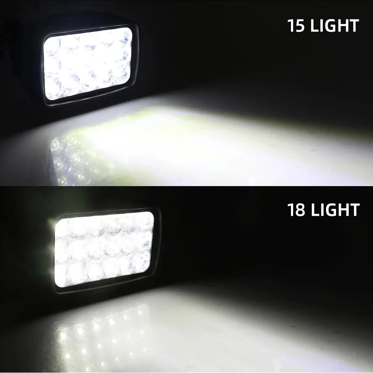   18 LED Super Bright Motorcycle Headlight