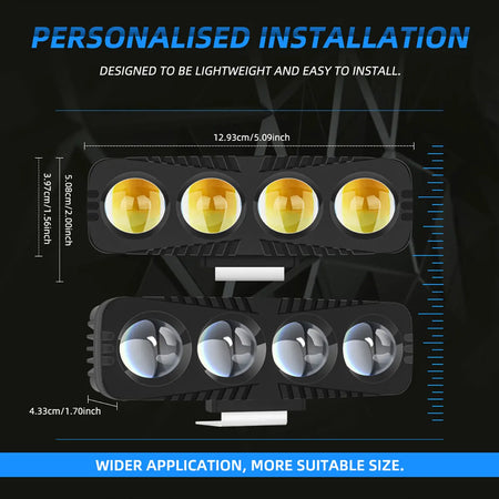  LED Spotlight Motorcycle Headlamps