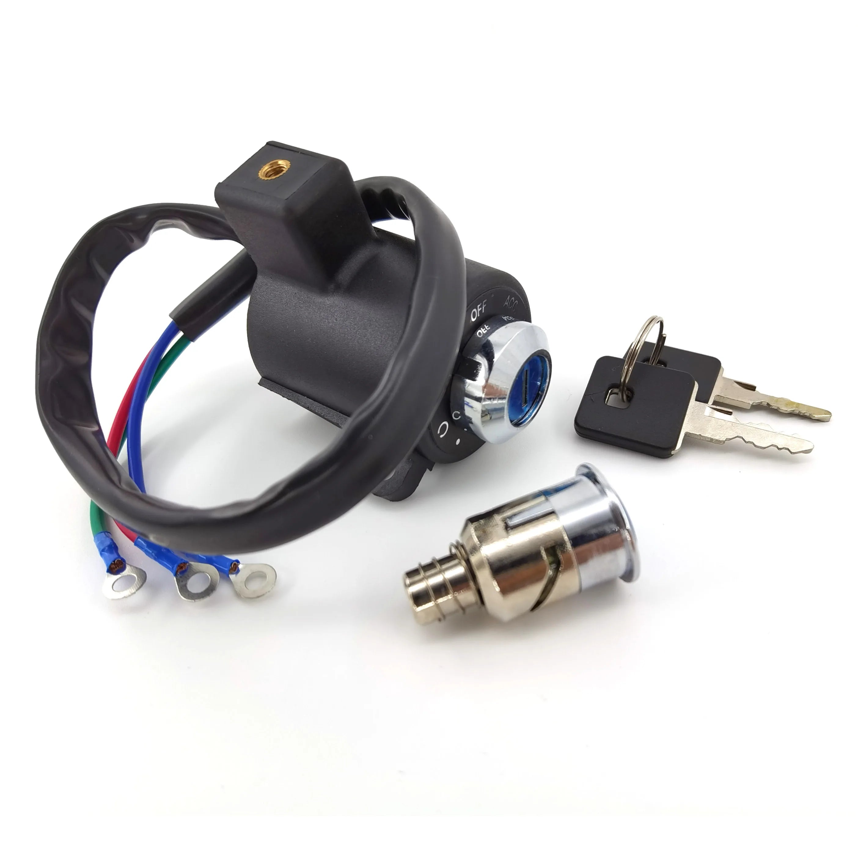 bike ignition switch lock with 2 keys