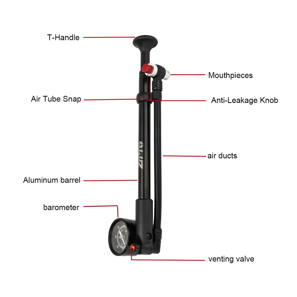 bike pump with built in pressure gauge