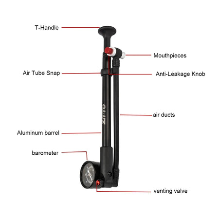 bike pump with built in pressure gauge