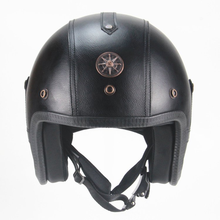 black motorcycle helmet