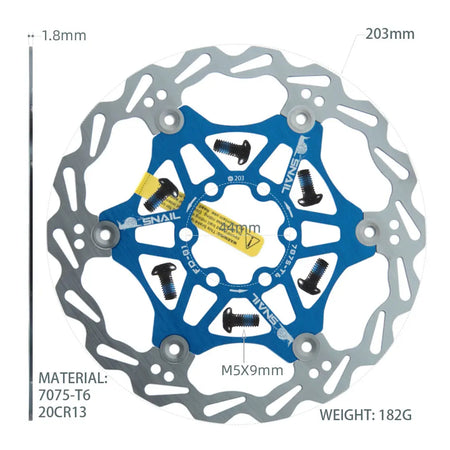   SNAIL Bicycle Disc Brake Pads 160 180 203 Mm
