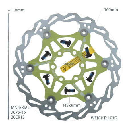   SNAIL Bicycle Disc Brake Pads 160 180 203 Mm