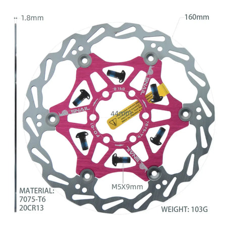   SNAIL Bicycle Disc Brake Pads 160 180 203 Mm