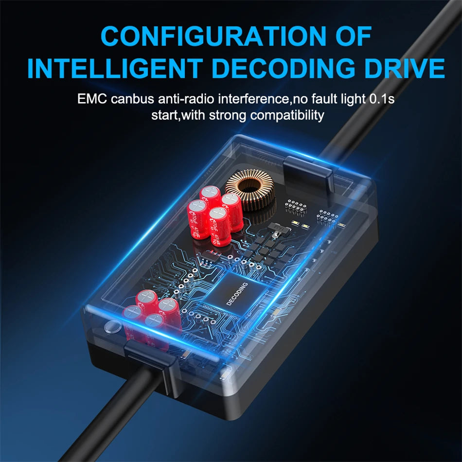   Y6 H4 Car LED Headlight - 9003/HB2 H4 Mini Projector Lens Spotlight Lamp