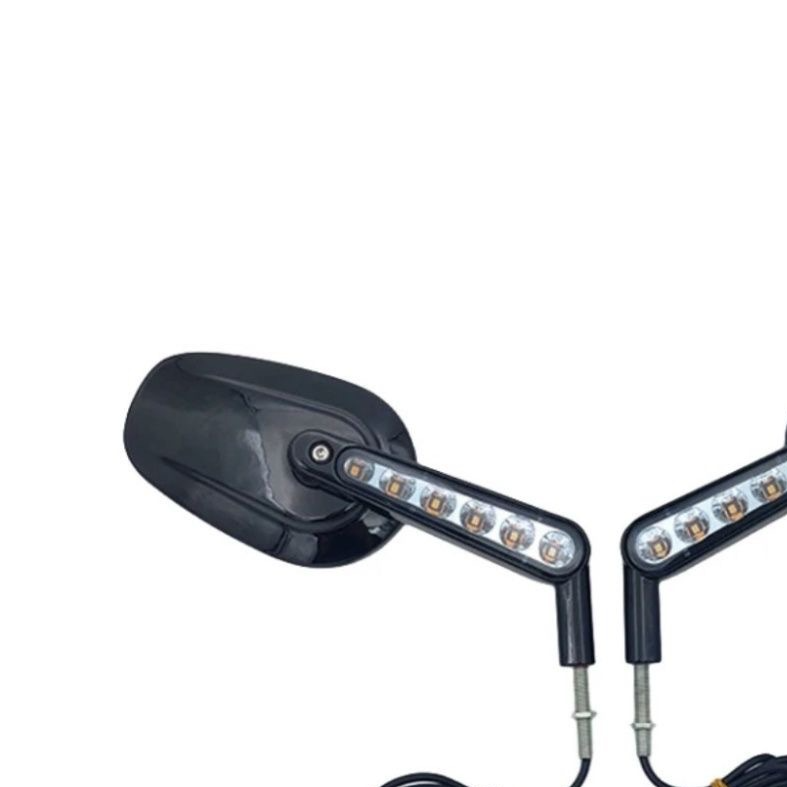 Premium CNC Aluminum Retro Round Motorcycle Mirror - 100% Anti-Shock