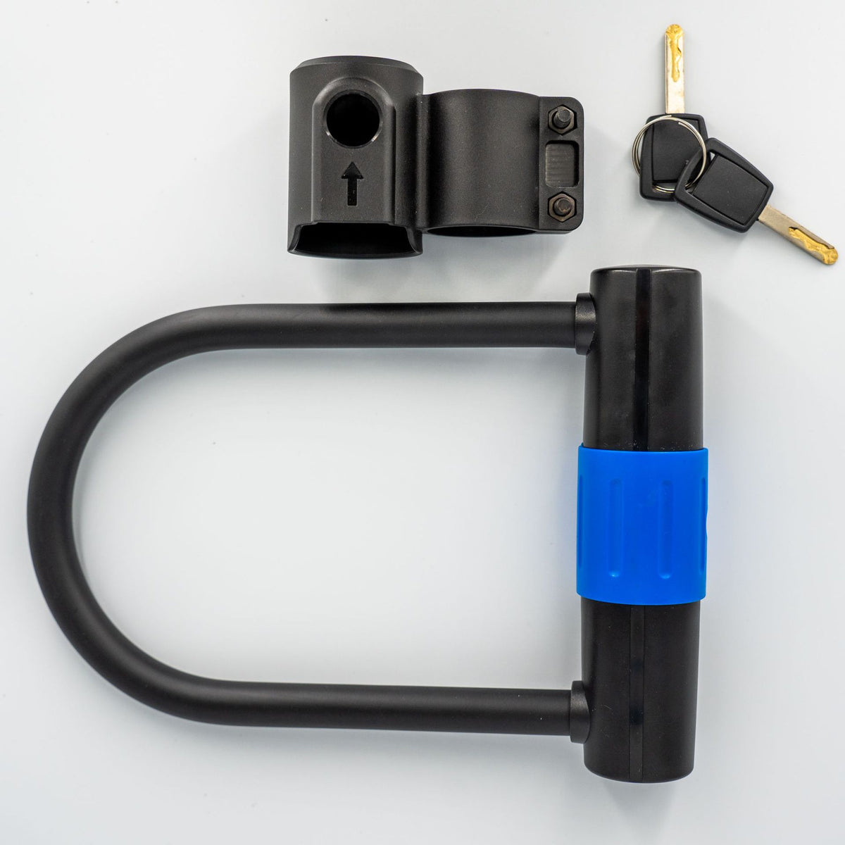 Steel Shackle Bicycle Lock with Protective PVC Coated Cable