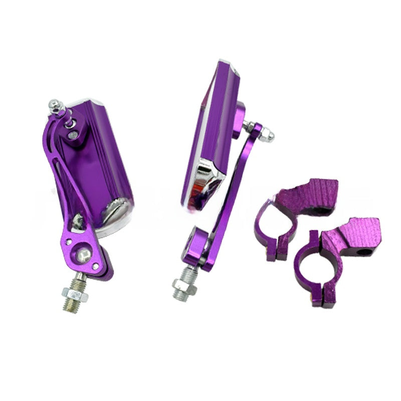 Modern Square Orthodontic Handlebar Mirror Multi-Color Universal Fit