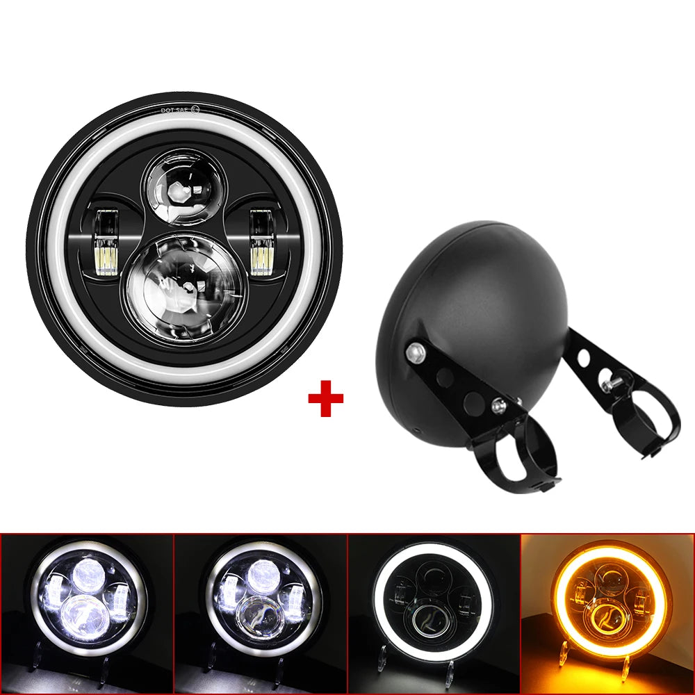cafe racer compatible LED headlight