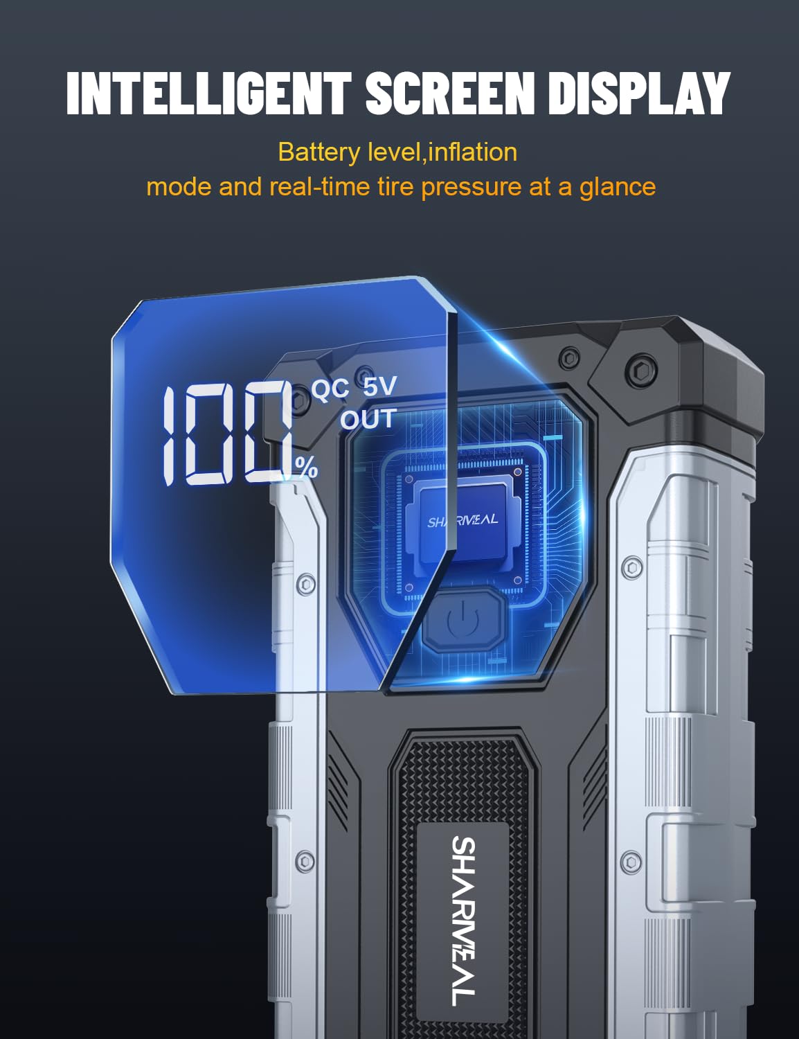   Car Jump Starter 4000A - Portable Jump Starter Battery Pack for 10.0L Gas & 8.0L Diesel Engines