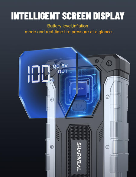   Car Jump Starter 4000A - Portable Jump Starter Battery Pack for 10.0L Gas & 8.0L Diesel Engines