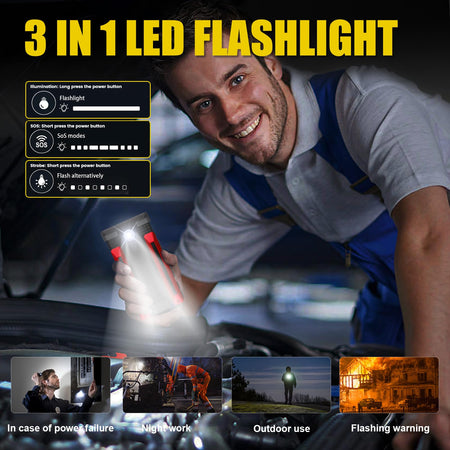   Scatach 002 4000A Car Battery Jump Starter - 12V Portable Battery Pack with LED Display