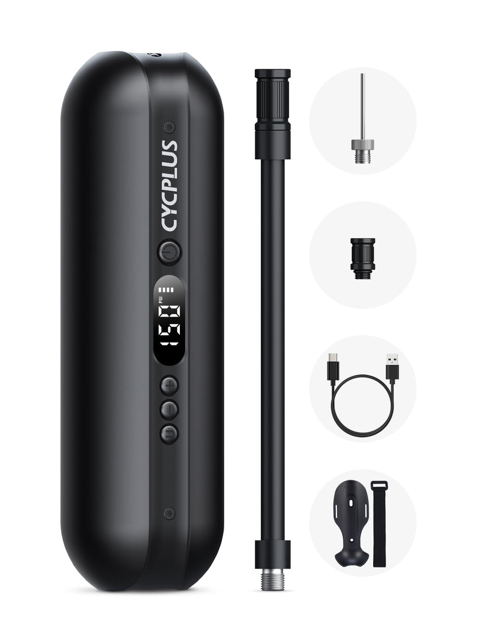  CYCPLUS Electric Air Compressor Portable Bicycle Pump - Max 150 PSI