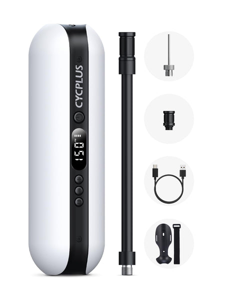   CYCPLUS Electric Air Compressor Portable Bicycle Pump - Max 150 PSI