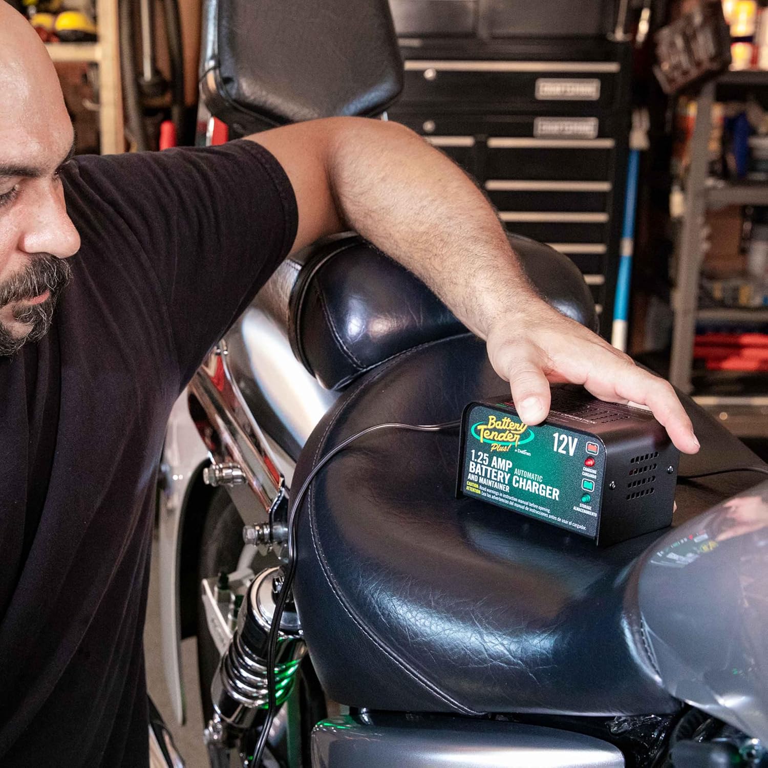   Battery Tender Plus 12V 1.25 AMP Car & Motorcycle Battery Charger and Maintainer