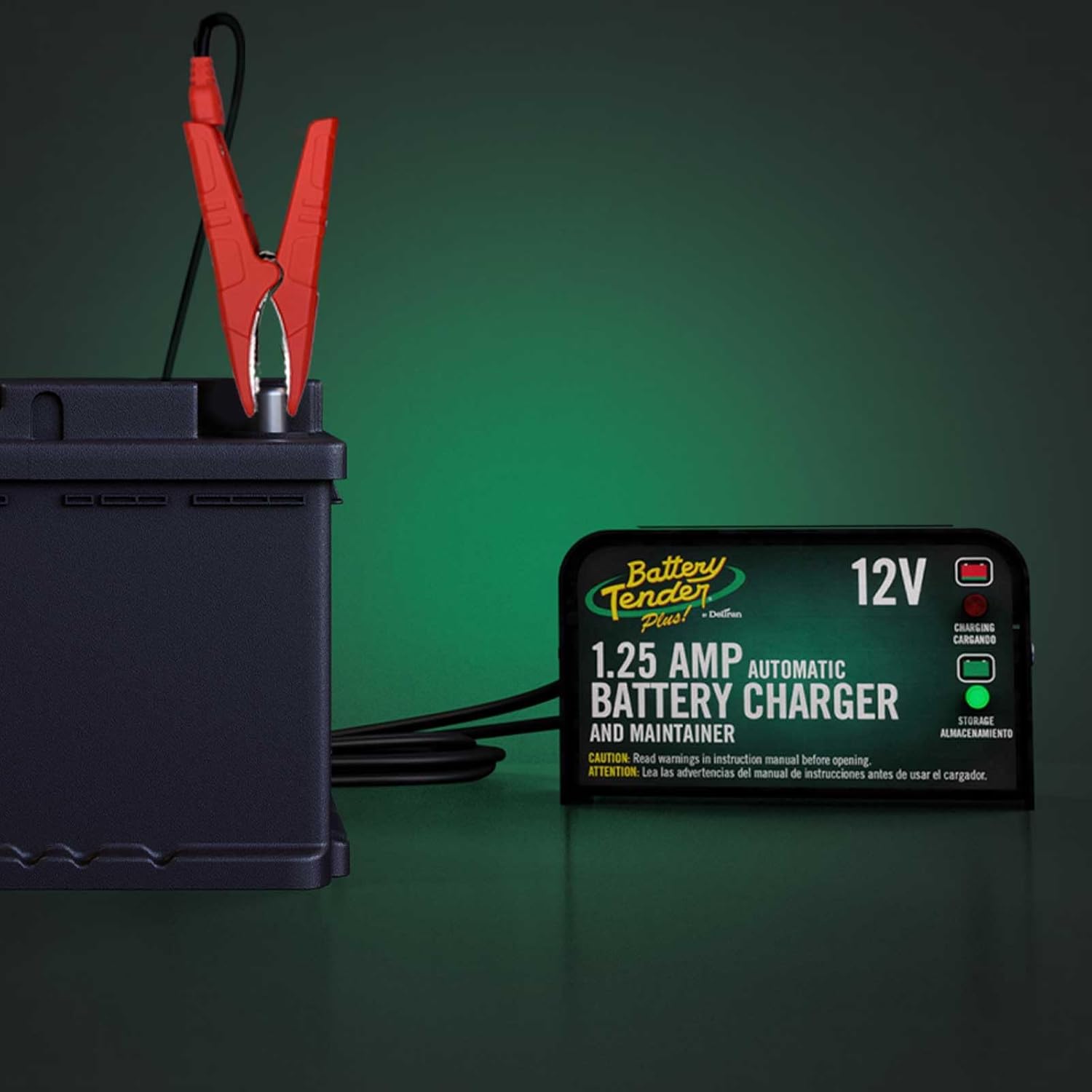   Battery Tender Plus 12V 1.25 AMP Car & Motorcycle Battery Charger and Maintainer