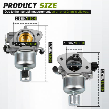   Carburetor for Kohler 7000 Series Engines 24HP 22HP 26HP 23HP 25HP KT725 KT730 KT735 KT740 KT745 1685321-S 3285361S 3285347S with Gaskets