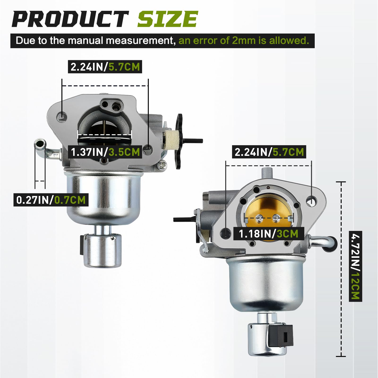   Carburetor for Kohler 7000 Series Engines 24HP 22HP 26HP 23HP 25HP KT725 KT730 KT735 KT740 KT745 1685321-S 3285361S 3285347S with Gaskets