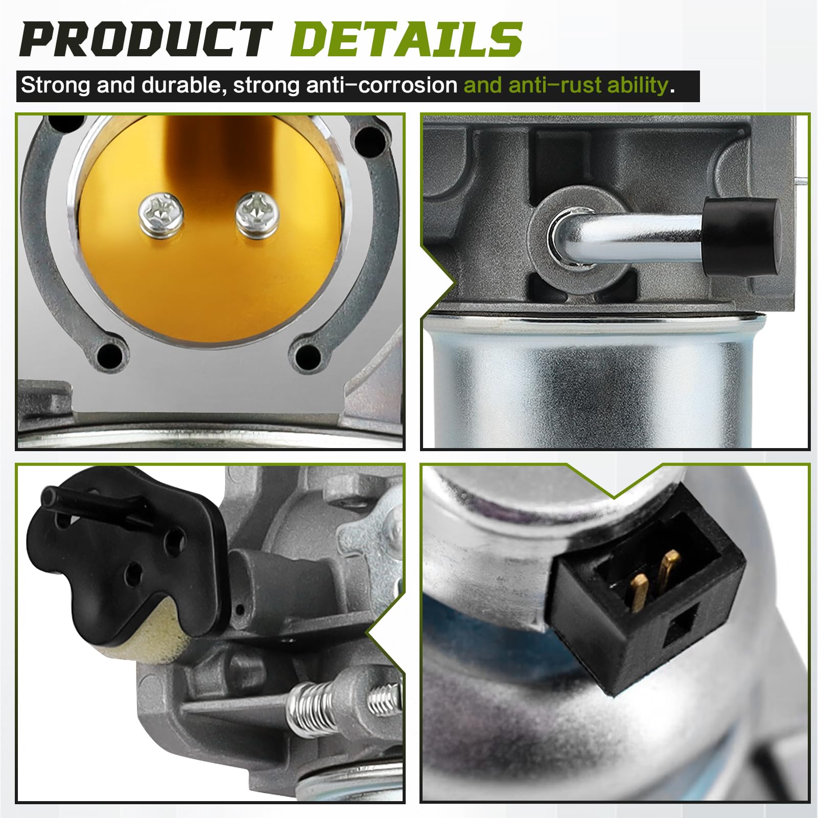   Carburetor for Kohler 7000 Series Engines 24HP 22HP 26HP 23HP 25HP KT725 KT730 KT735 KT740 KT745 1685321-S 3285361S 3285347S with Gaskets