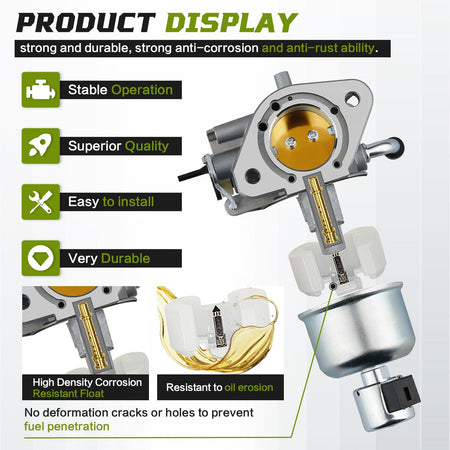   Carburetor for Kohler 7000 Series Engines 24HP 22HP 26HP 23HP 25HP KT725 KT730 KT735 KT740 KT745 1685321-S 3285361S 3285347S with Gaskets