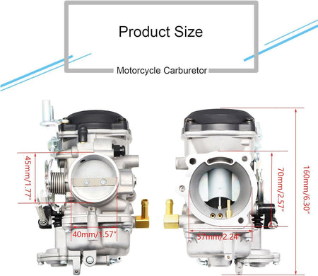   CV40 Carburetor Replacement for Harley Davidson Sportster & Softail Models (1998-2016)