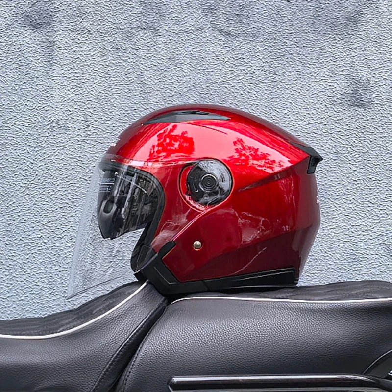 Four Seasons Motorcycle Helmet with Double Lens