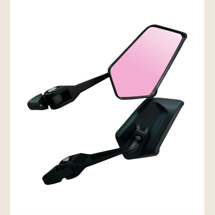 Universal Aluminum Anti-Glare Square Side Mirror for Electric Scooters & Motorcycles