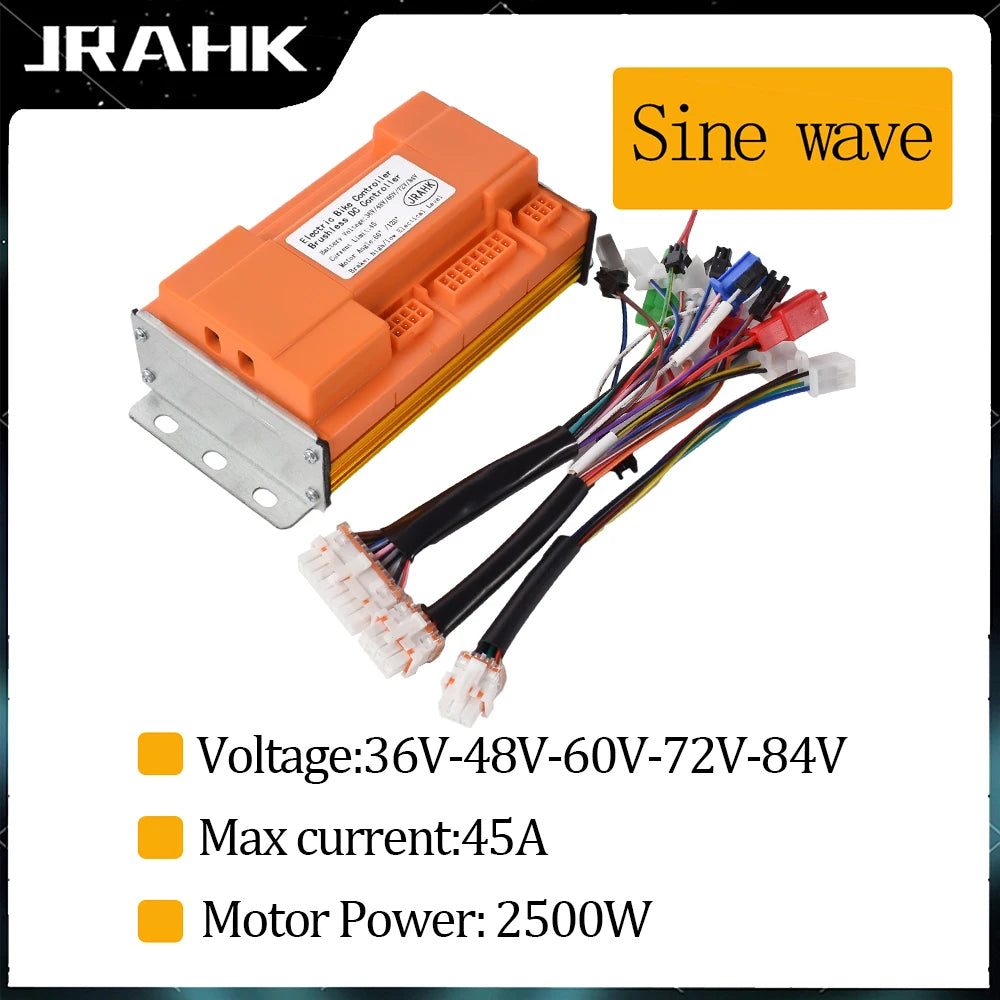   JRAHK 36V-84V Electric Bicycle Brushless DC Controller