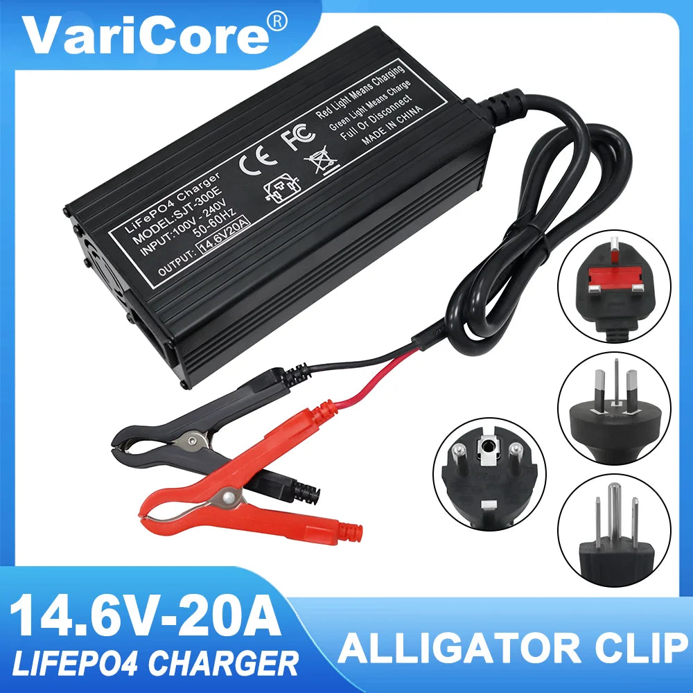   VariCore 14.6V 20A Smart Lifepo4 Battery Charger