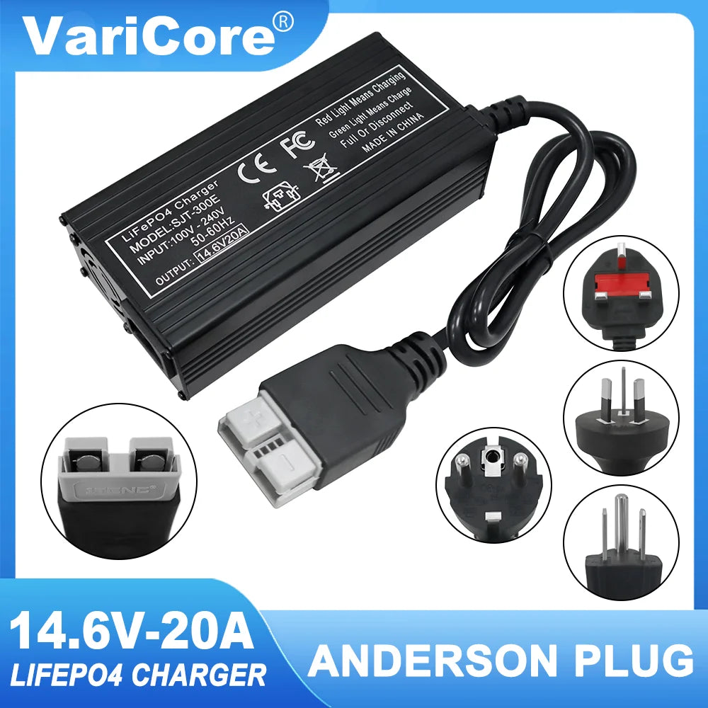  VariCore 14.6V 20A Smart Lifepo4 Battery Charger