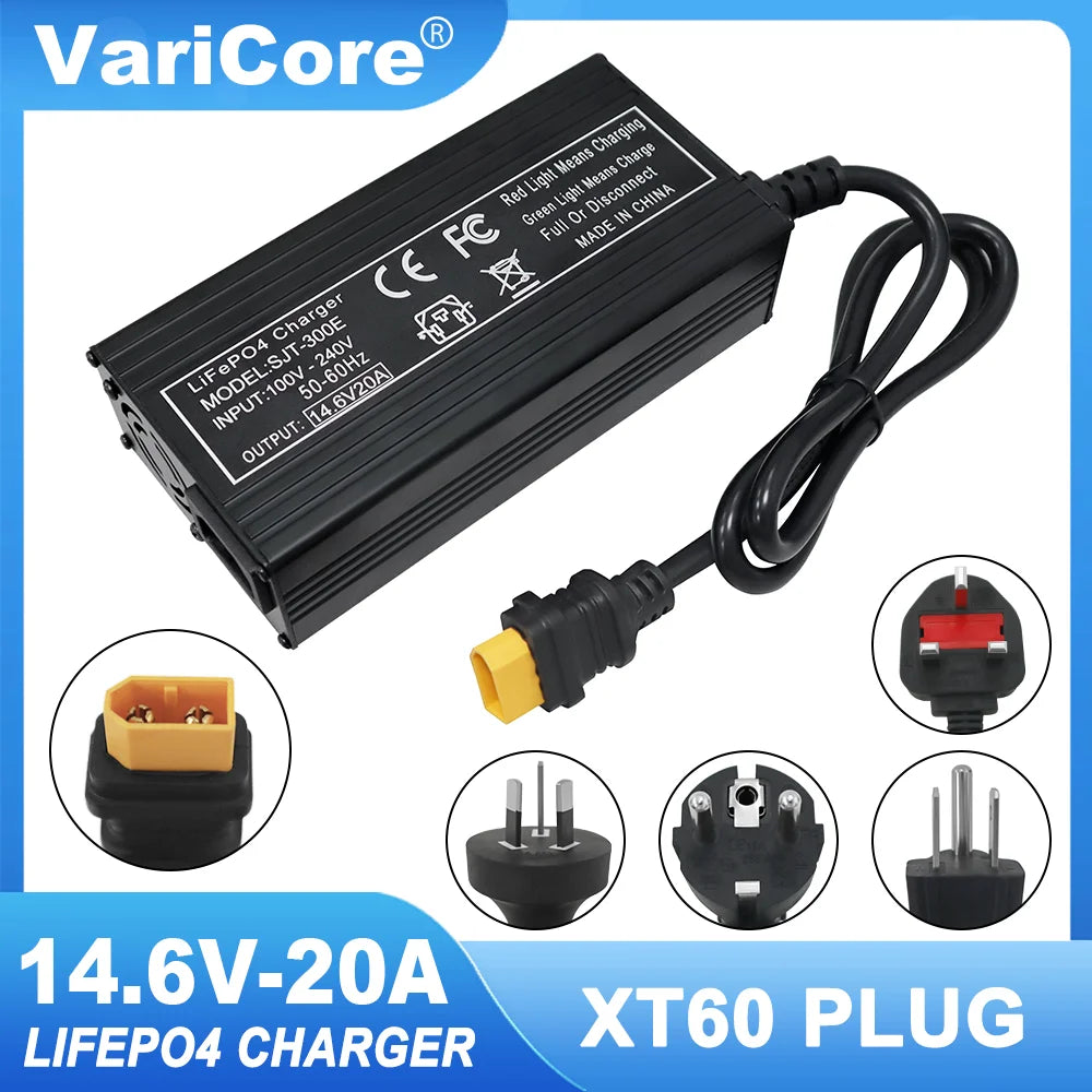   VariCore 14.6V 20A Smart Lifepo4 Battery Charger