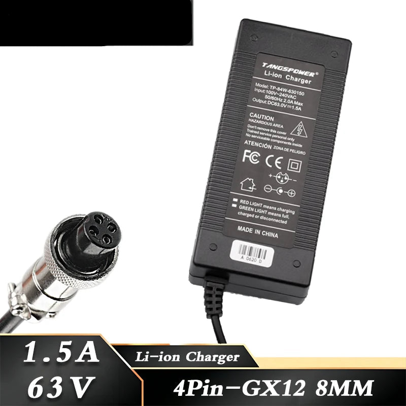   63V 1.5A Lithium Battery Charger for Ninebot Mini Pro