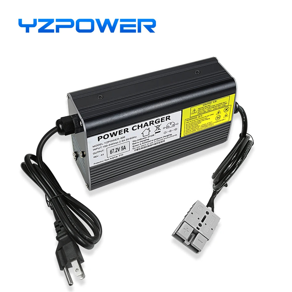   YZPOWER 67.2V 5A Lithium Battery Charger