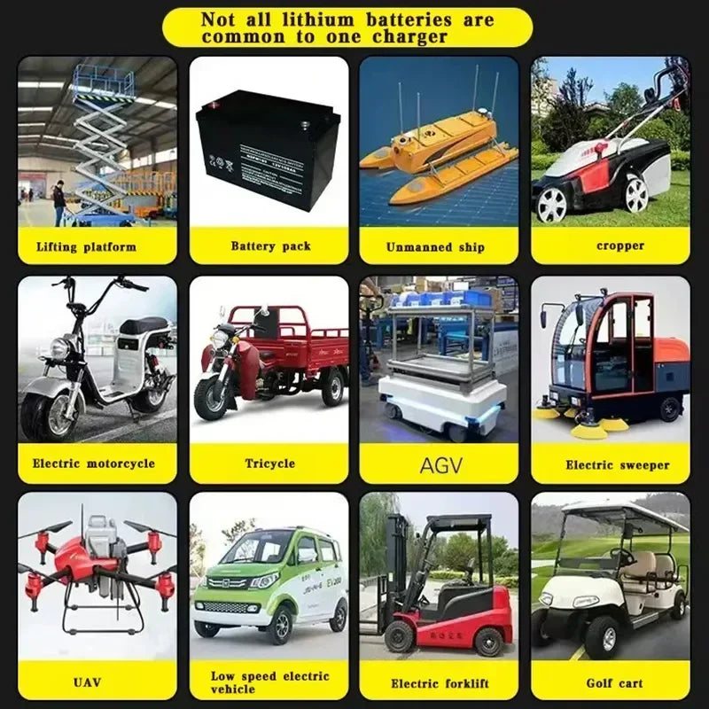   Smart Lithium Battery Fast Charge for Electric Bikes and Power Tools